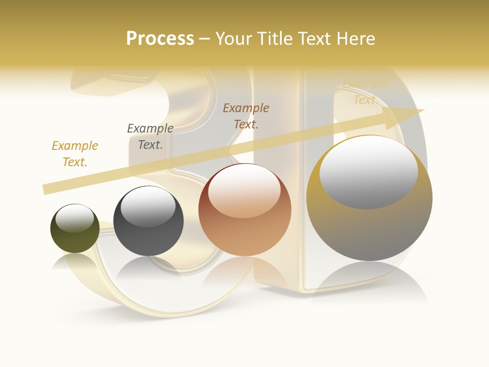 Three Dimensional Large Leisure PowerPoint Template