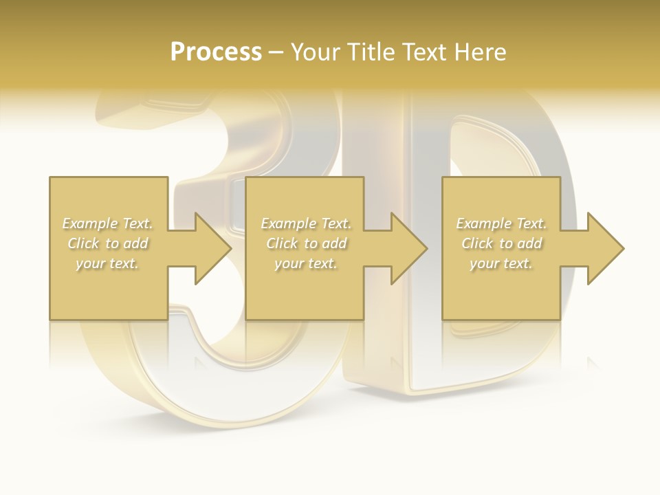 Three Dimensional Large Leisure PowerPoint Template