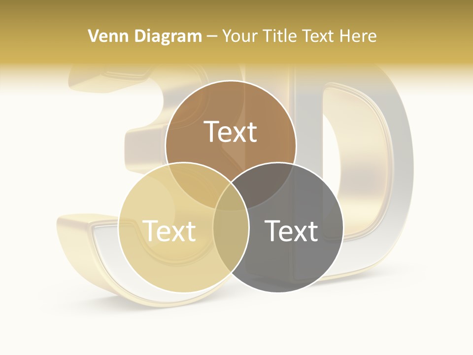 Three Dimensional Large Leisure PowerPoint Template