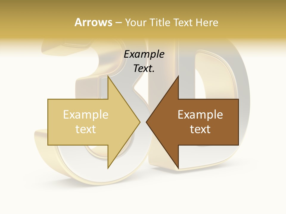 Three Dimensional Large Leisure PowerPoint Template