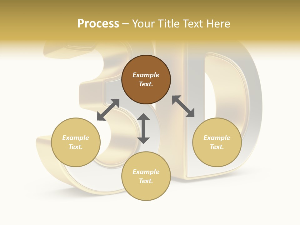 Three Dimensional Large Leisure PowerPoint Template