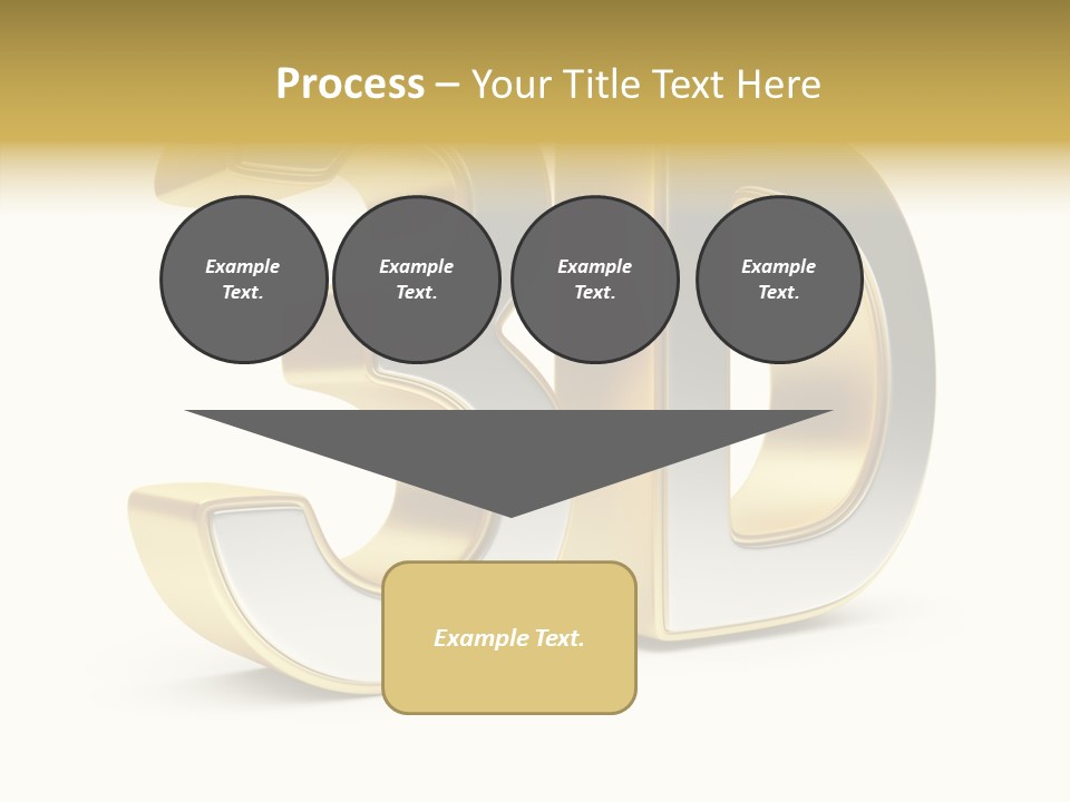 Three Dimensional Large Leisure PowerPoint Template