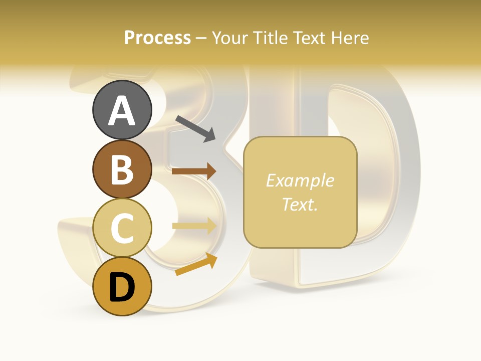 Three Dimensional Large Leisure PowerPoint Template