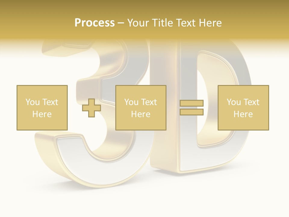 Three Dimensional Large Leisure PowerPoint Template