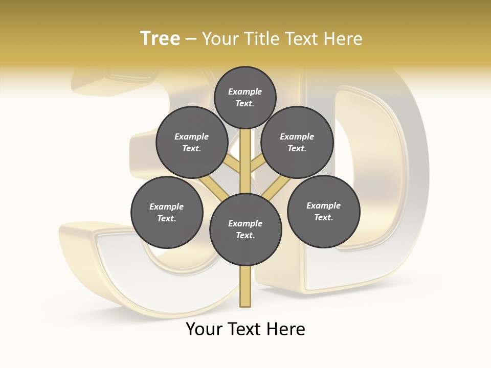 Three Dimensional Large Leisure PowerPoint Template