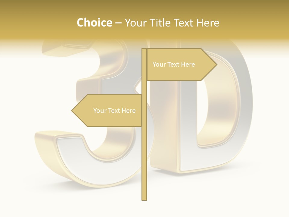 Three Dimensional Large Leisure PowerPoint Template