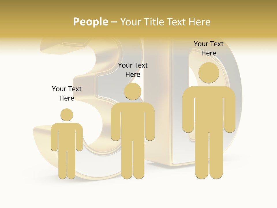 Three Dimensional Large Leisure PowerPoint Template