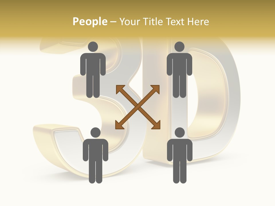 Three Dimensional Large Leisure PowerPoint Template