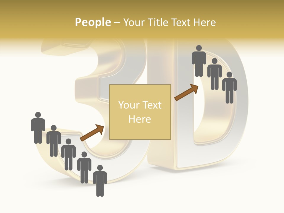 Three Dimensional Large Leisure PowerPoint Template