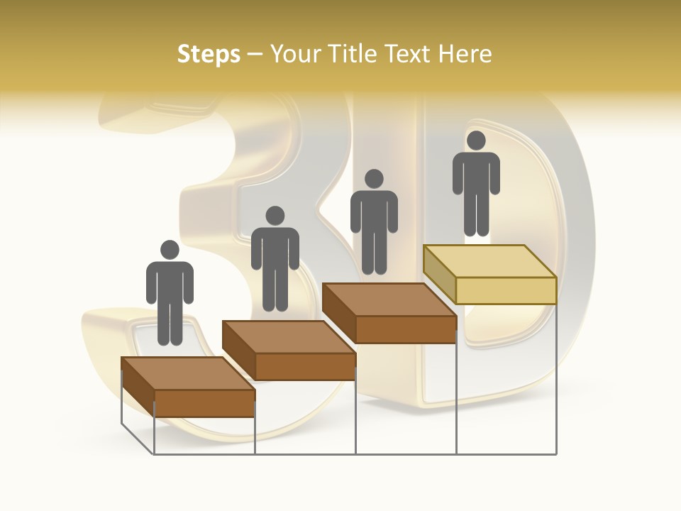 Three Dimensional Large Leisure PowerPoint Template