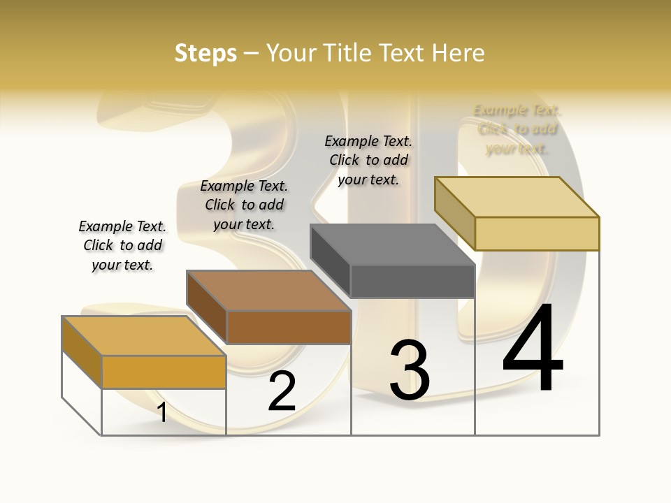 Three Dimensional Large Leisure PowerPoint Template