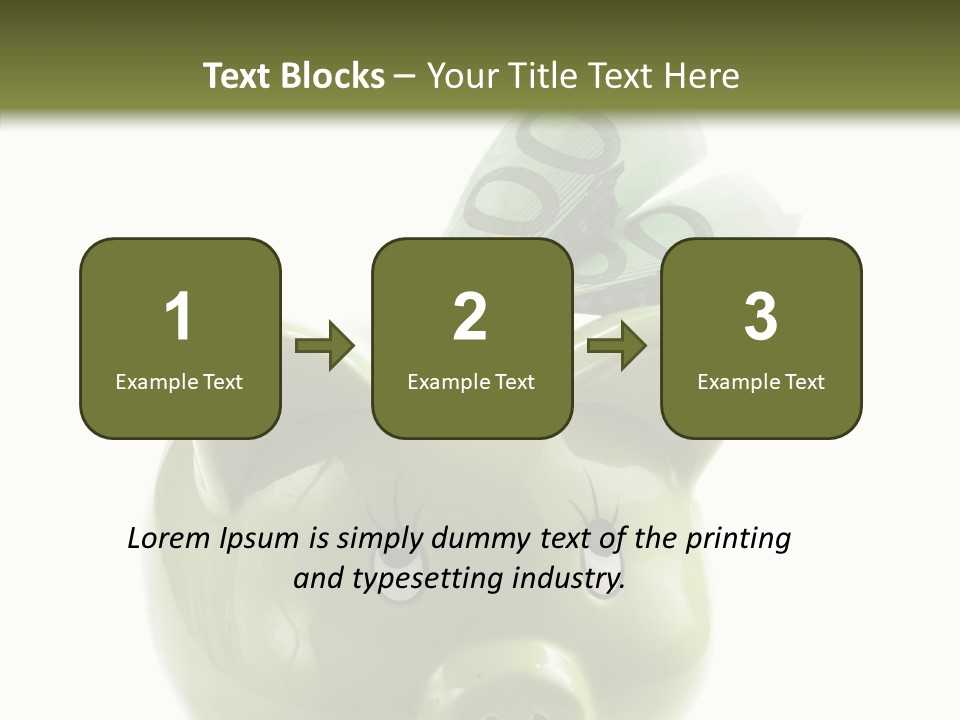 Union Coin Folded PowerPoint Template
