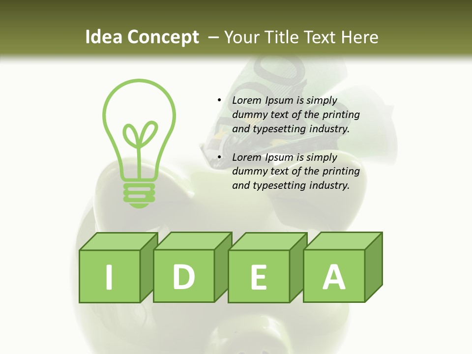 Union Coin Folded PowerPoint Template