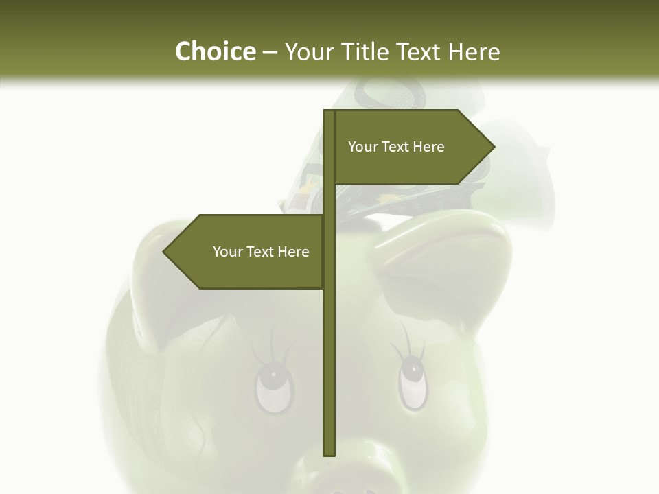 Union Coin Folded PowerPoint Template