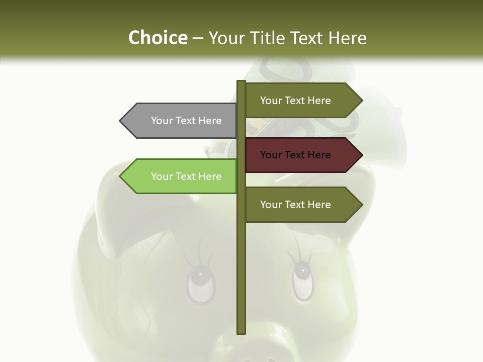 Union Coin Folded PowerPoint Template