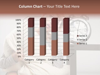 Caucasian Clock Bedding PowerPoint Template