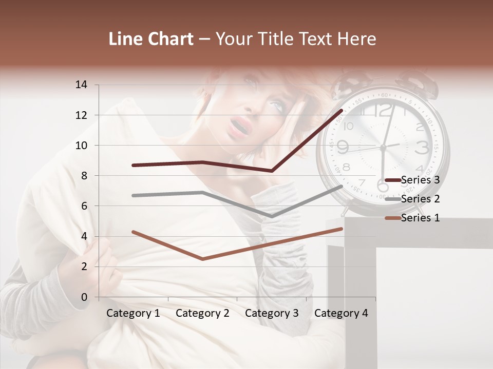 Caucasian Clock Bedding PowerPoint Template