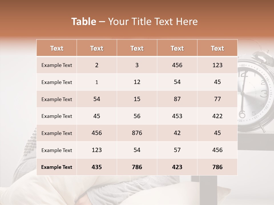 Rest Object Bedding PowerPoint Template