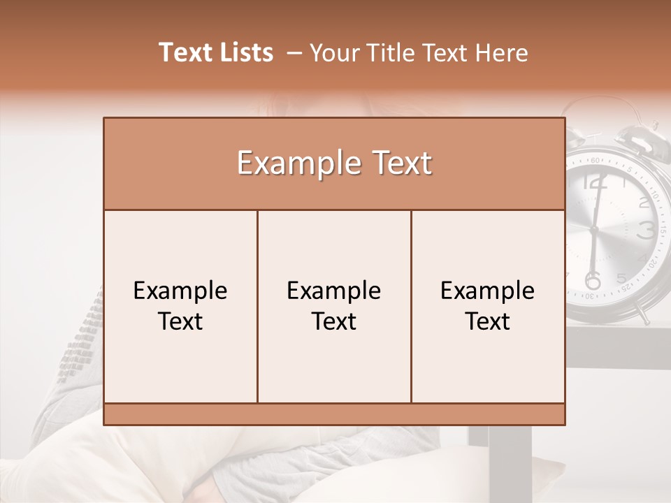 Rest Object Bedding PowerPoint Template