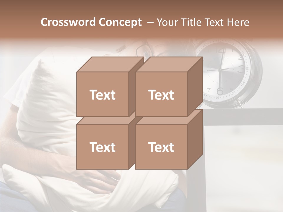 One Caucasian Weekend PowerPoint Template