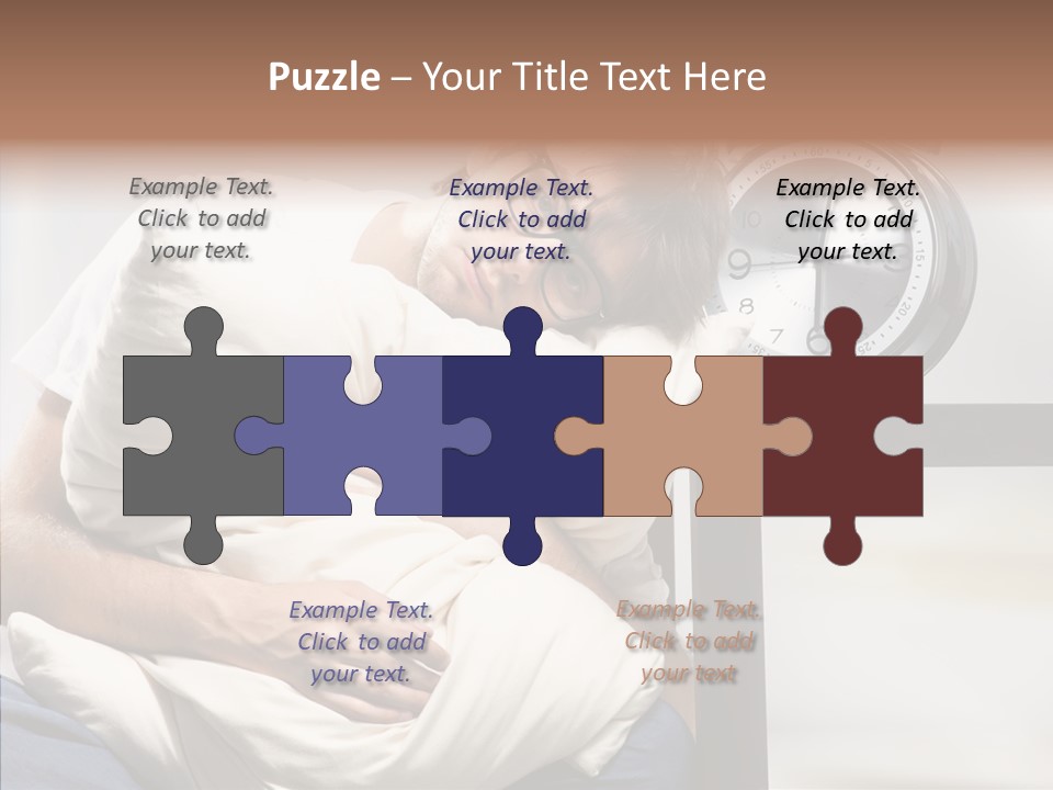 One Caucasian Weekend PowerPoint Template