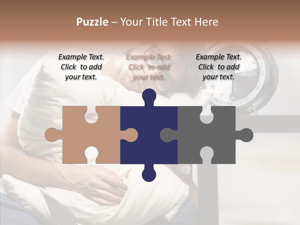 One Caucasian Weekend PowerPoint Template