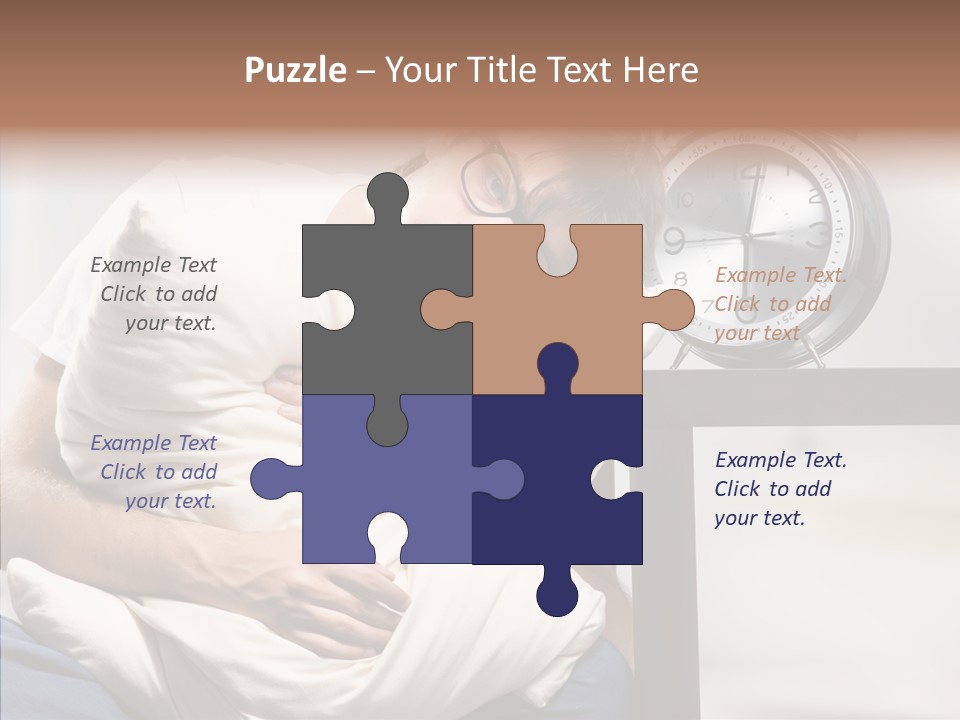 One Caucasian Weekend PowerPoint Template