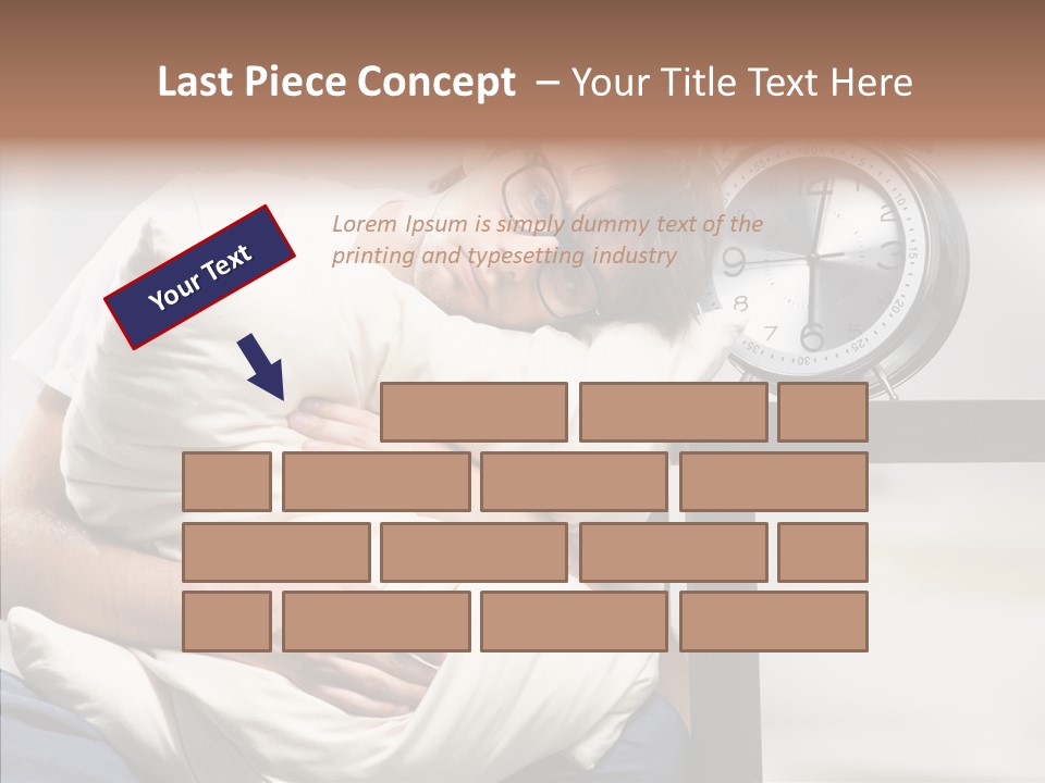 One Caucasian Weekend PowerPoint Template