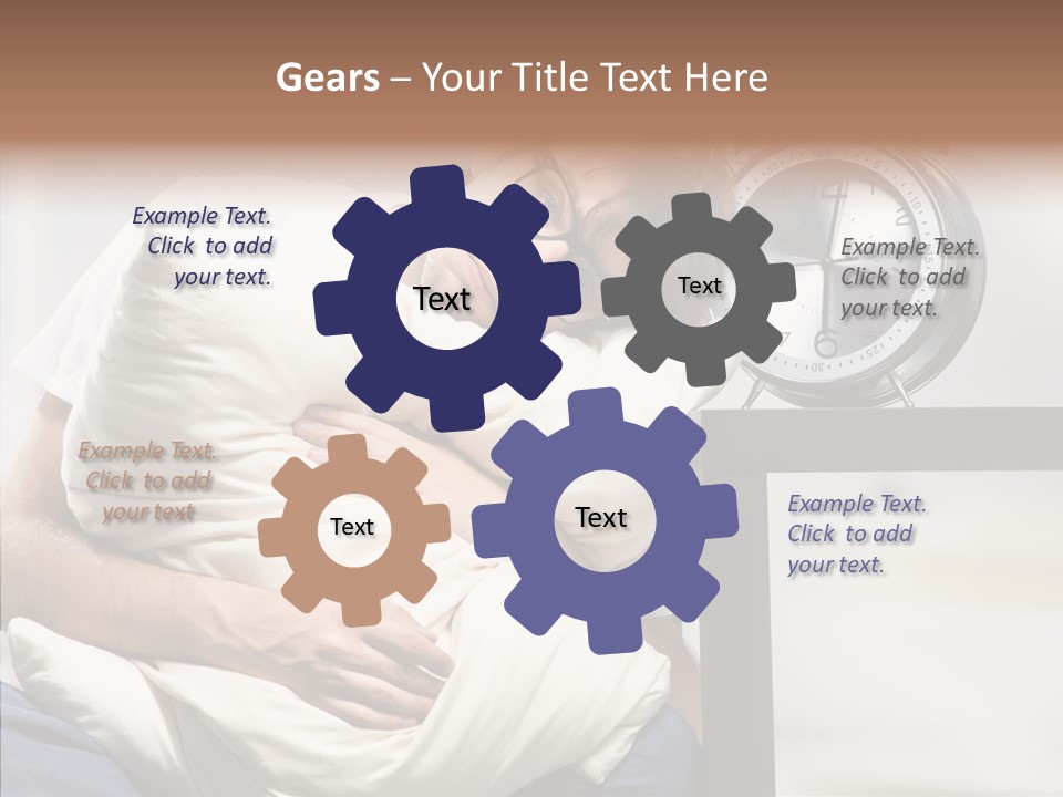 One Caucasian Weekend PowerPoint Template