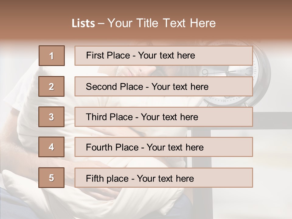 One Caucasian Weekend PowerPoint Template