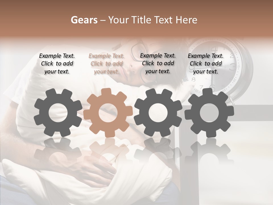 One Caucasian Weekend PowerPoint Template