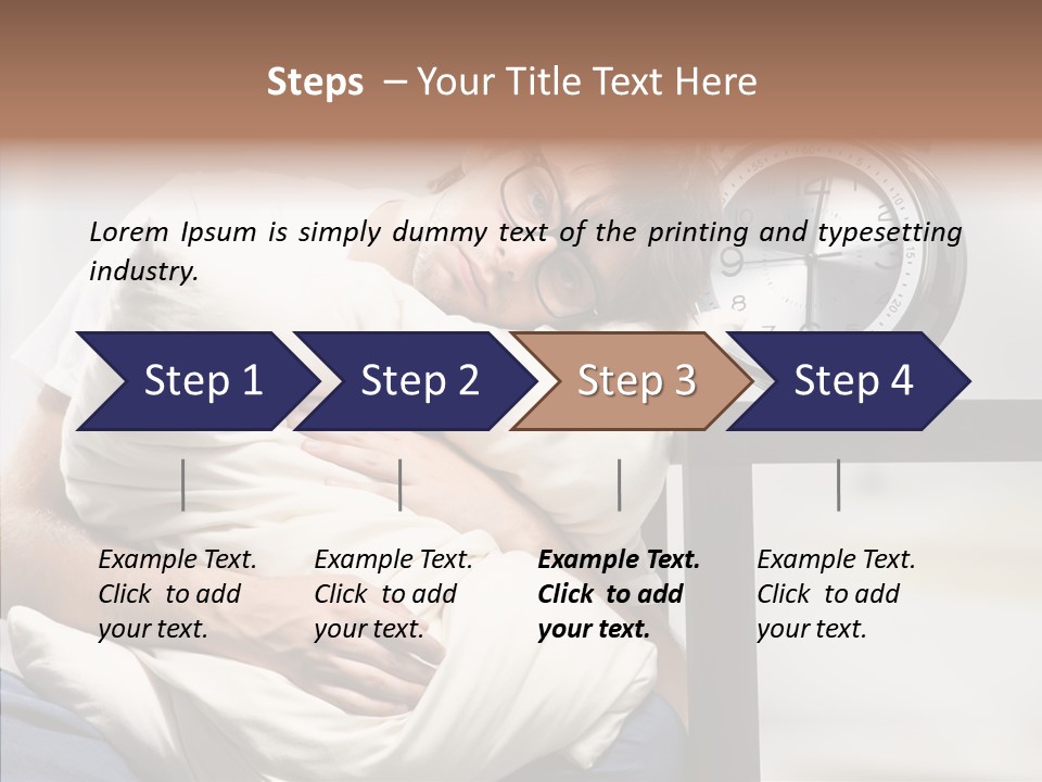 One Caucasian Weekend PowerPoint Template