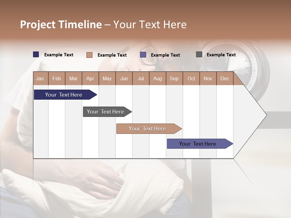 One Caucasian Weekend PowerPoint Template
