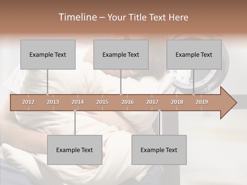 One Caucasian Weekend PowerPoint Template