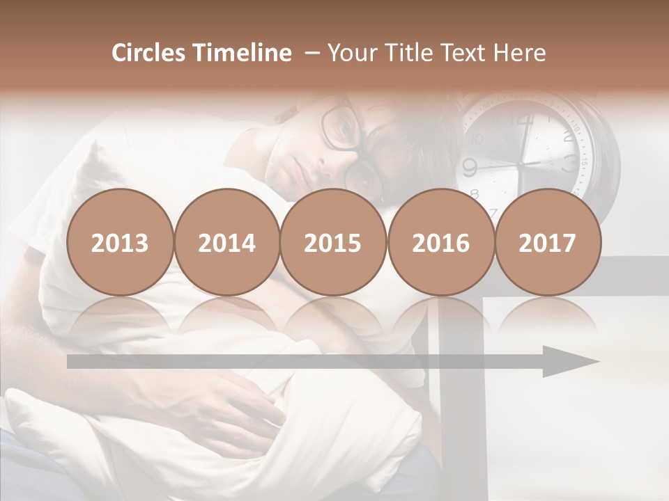 One Caucasian Weekend PowerPoint Template