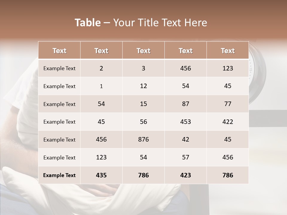 One Caucasian Weekend PowerPoint Template