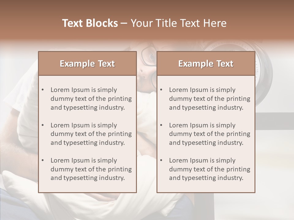 One Caucasian Weekend PowerPoint Template