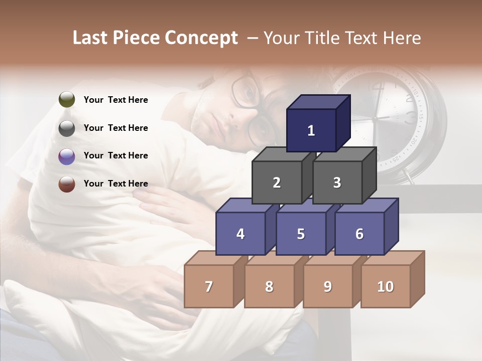 One Caucasian Weekend PowerPoint Template