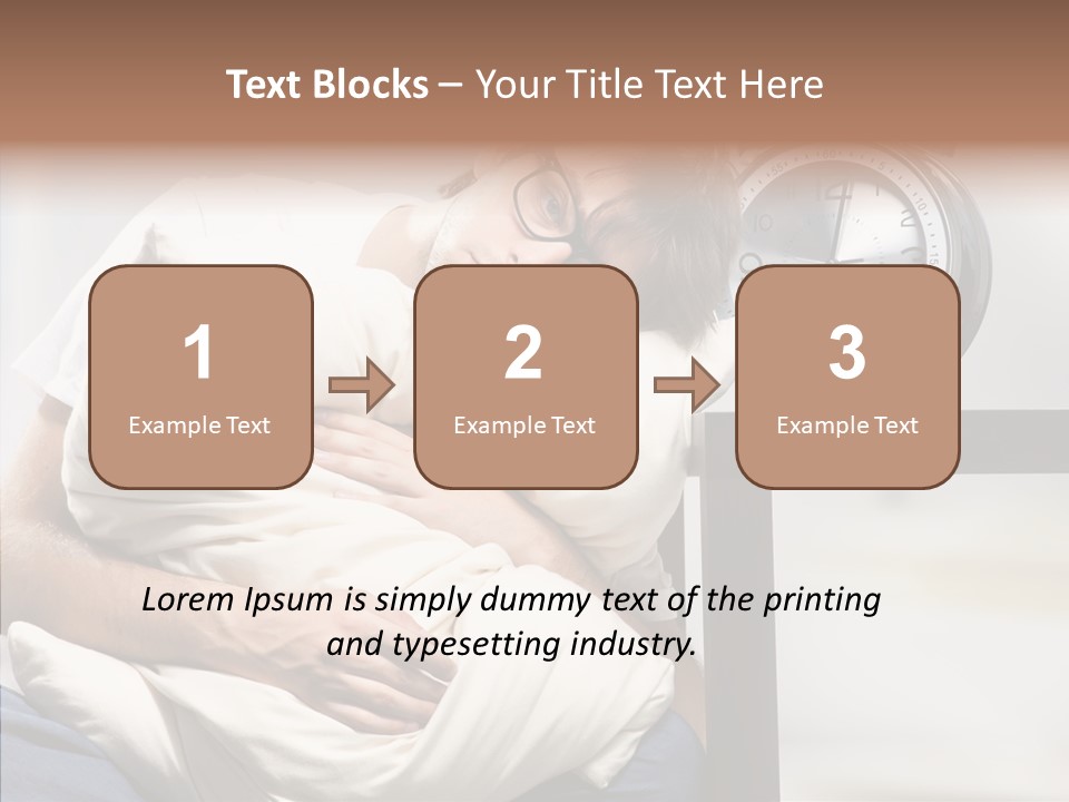 One Caucasian Weekend PowerPoint Template