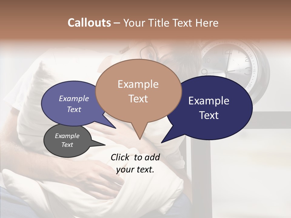 One Caucasian Weekend PowerPoint Template