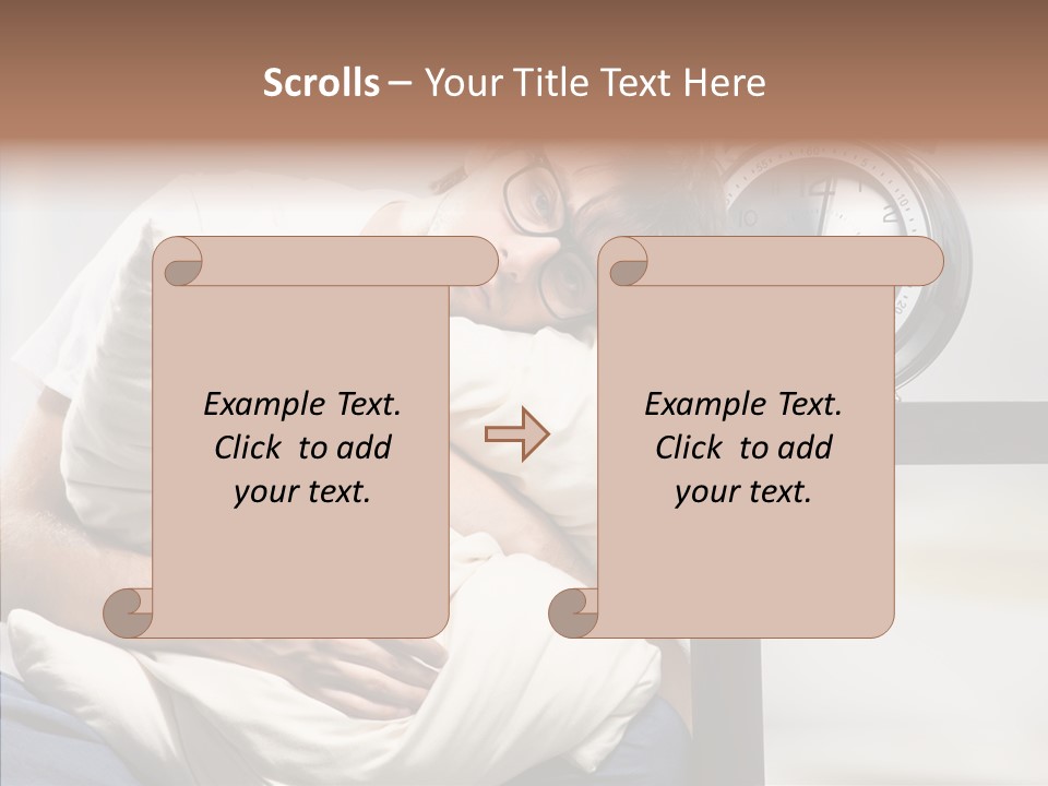 One Caucasian Weekend PowerPoint Template