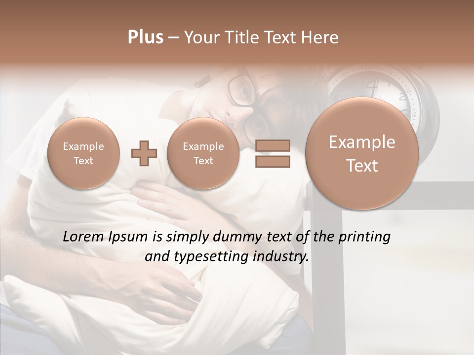 One Caucasian Weekend PowerPoint Template