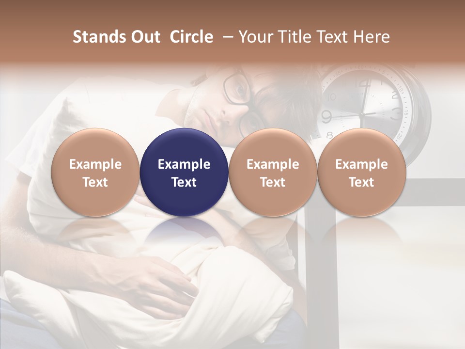 One Caucasian Weekend PowerPoint Template