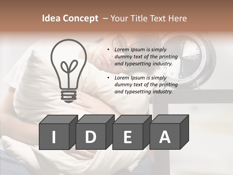 One Caucasian Weekend PowerPoint Template