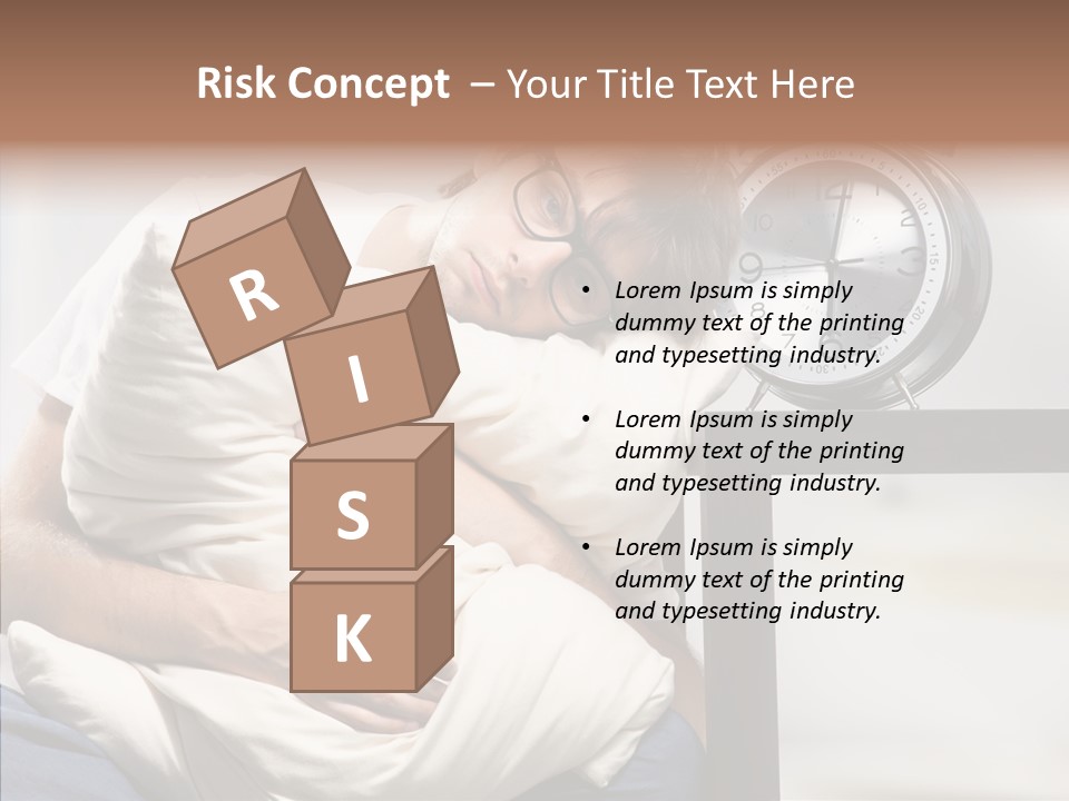 One Caucasian Weekend PowerPoint Template