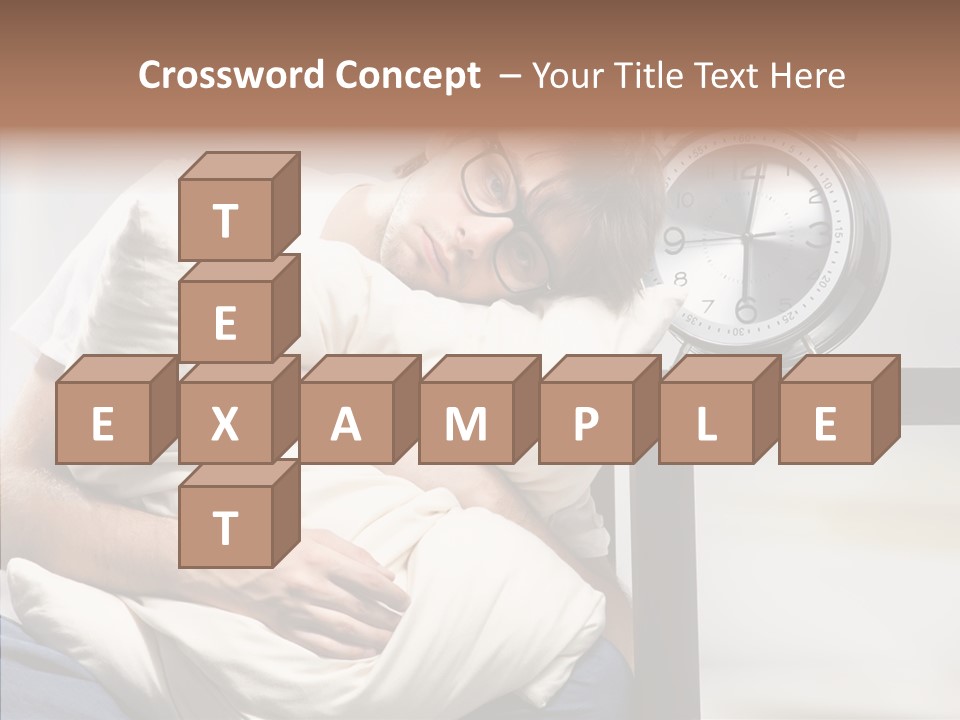 One Caucasian Weekend PowerPoint Template