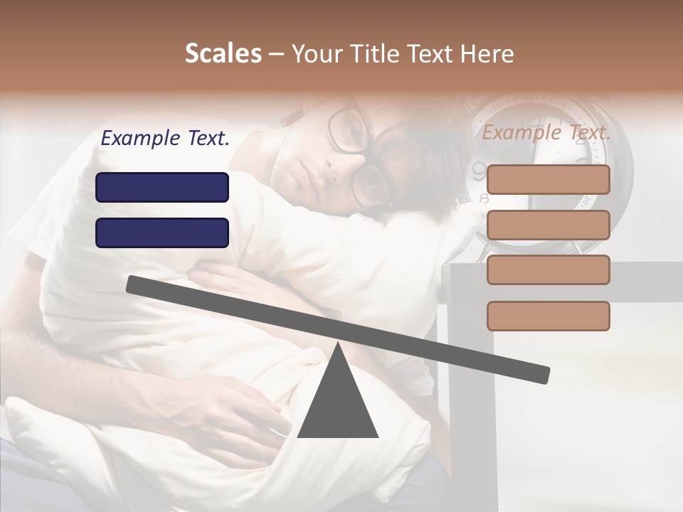 One Caucasian Weekend PowerPoint Template