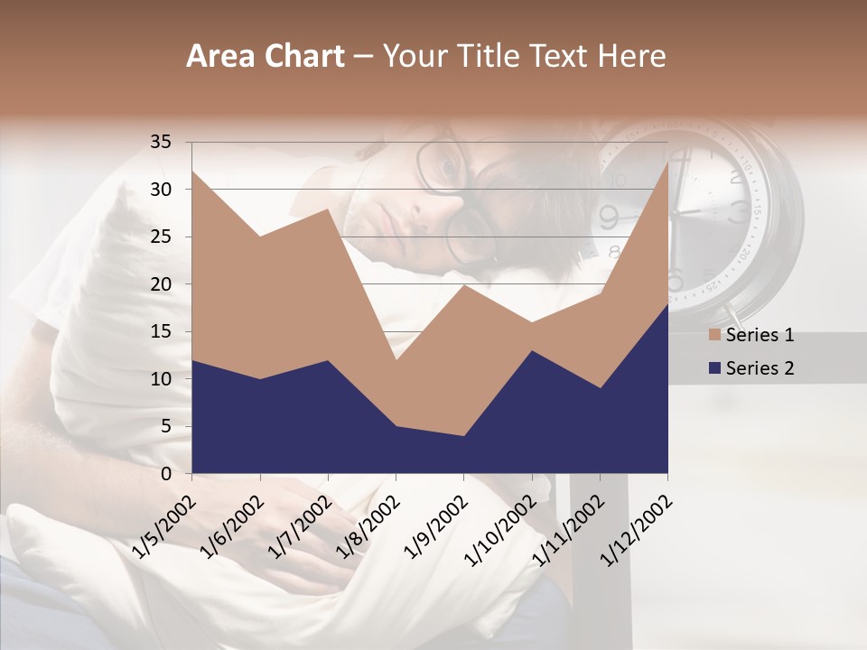 One Caucasian Weekend PowerPoint Template