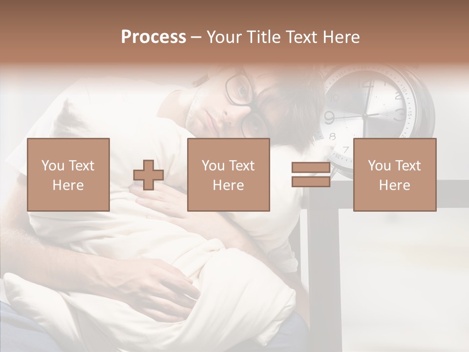 One Caucasian Weekend PowerPoint Template
