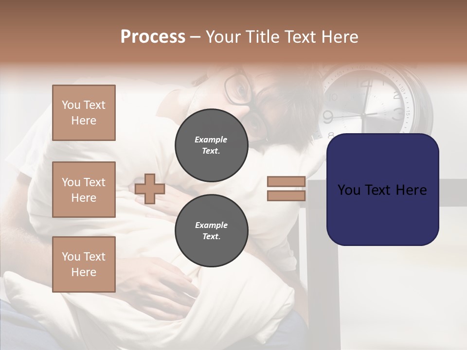 One Caucasian Weekend PowerPoint Template